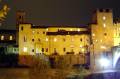 fig.E2 -
                      L'ospedale lato Tevere in una foto notturna