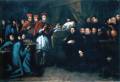 fig.1- Quadro1: La prima visita di
papa Clemente XI ai malati nel febbraio
1702