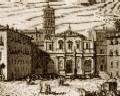 La
                    basilica a metà del XVIII secolo in una
                    incisione di G.Vasi